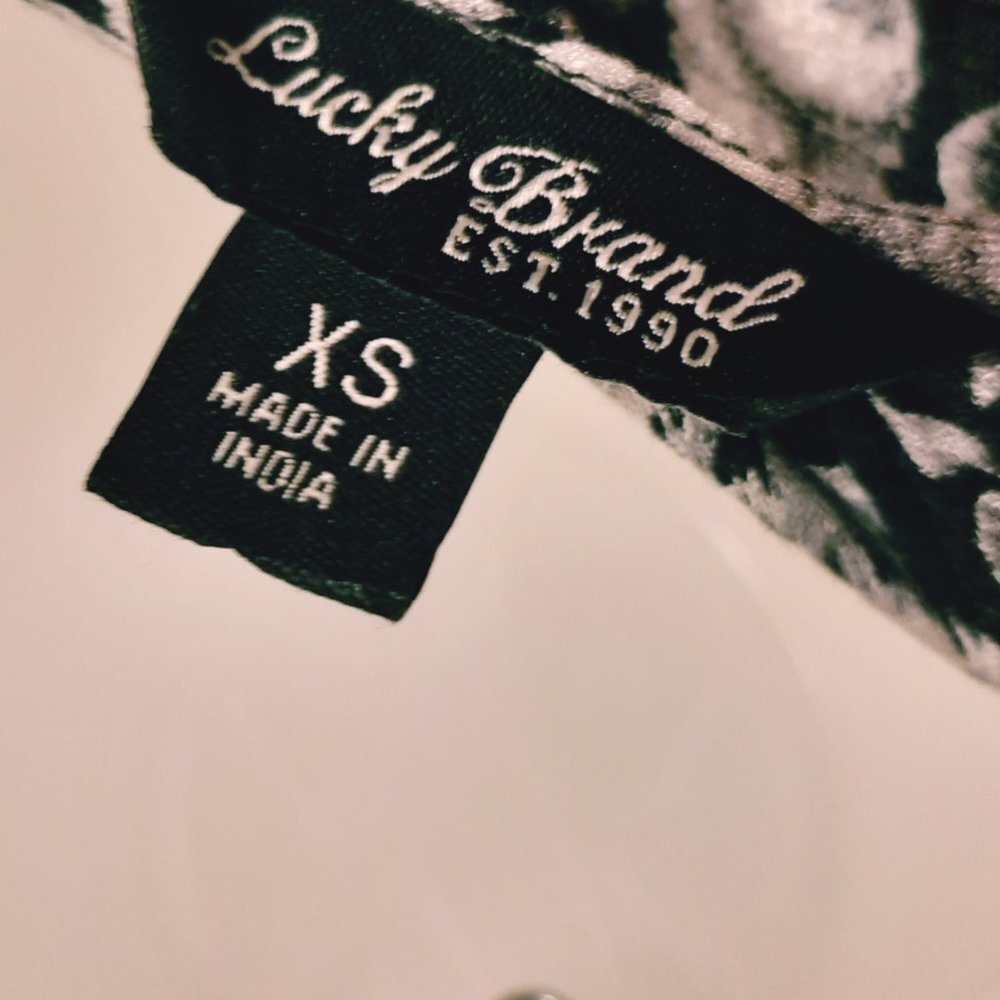 Lucky Brand Black Floral Casual Maxi Dress - Picture 4 of 6